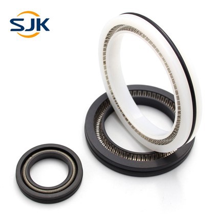 Sellos activados por resorte de teflón